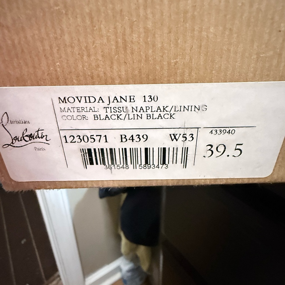Christian Louboutin Movida Jane Black Heels